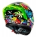 Capacete Moto Norisk Flow Trap Desenho Preto Amarelo Feminino Masculino C/ Spoiler + Viseira Extra