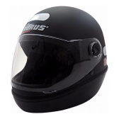 Capacete Moto Taurus San Marino Formula 1R Classic Preto Fosco C/ Viseira 2mm Masculino Feminino - Preto