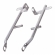 Alça Traseira Lateral Moto Honda Cb 400 Cb400 1981 1982 1983 1984 1985 1986 1987 Cromada Pro Tork