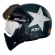 Capacete Moto Custom Peels F21 F-21 Us Army Tank Militar Aviador C/ 2 Viseiras Queixeira Removível - Verde Fosco