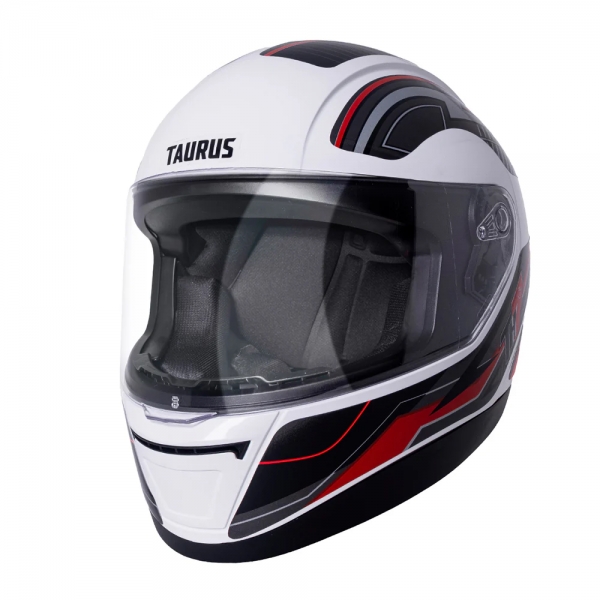 Capacete Moto Taurus San Marino Th7 Trama Modelo Novo Masculino Feminino C/ Selo Inmetro - Branco