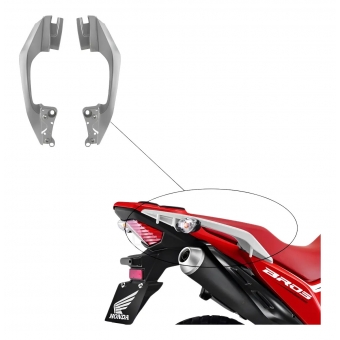 Par De Alça Lateral Garupa Traseira Moto Nxr Bros 160 2015 16 17 18 20 21 22 2023 Prata Accurate