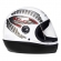 Capacete Moto Taurus San Marino Formula 1R Grafic Branco Preto Viseira 2mm Masculino Feminino - Branco