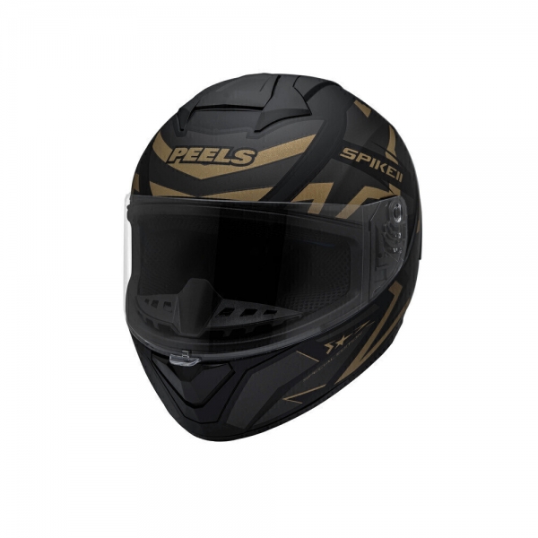 Capacete Moto Peels Spike Ls 1St 2 Preto Brilho Dourado Lançamento Masculino Feminino C/ Selo Inmetro