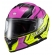 Capacete Moto Feminino Texx Kaiman Teaser Rosa Preto C/ Óculos Sol Interno E Narigueira Lançamento