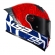 Capacete Moto LS2 FF358 Pro Classsic Tiempo Azul Vermelho C/ Spoiler Masculino Feminino Lançamento