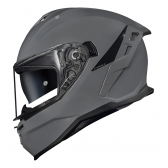 Capacete Moto Norisk Strada 2 Monocolor Nardo Cinza C/ Aerofólio e Óculos Interno Masculino Feminino