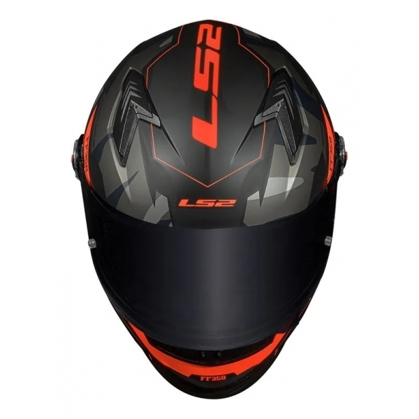 Capacete Moto Fechado Ls2 Ff358 Classic Tank Camuflado Preto Esportivo Masculino Feminino