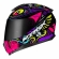 Capacete Moto Norisk Razor Circus Preto Rosa Fechado Masculino Feminino Esportivo