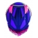 Capacete Moto Feminino Norisk Flow Pulse Azul Rosa Esportivo C/ Spoiler + Viseira Extra