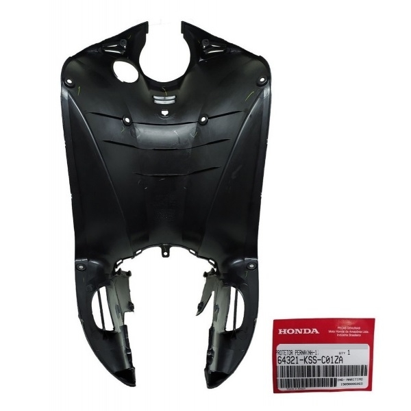 Carenagem Protetor Pernas Central Moto Biz 125 2011 12 2013 2014 2015 2016 2017 Preto Original Honda