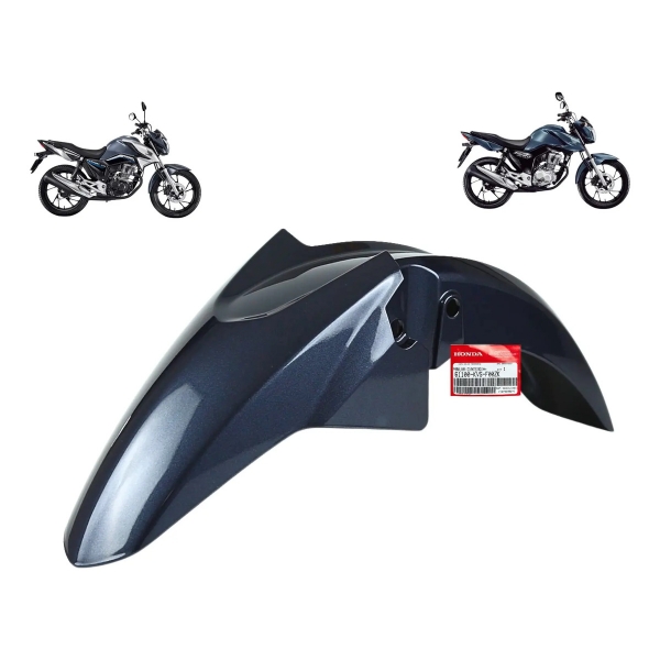 Paralama Dianteiro Moto Titan 160 2023 Fan 160 2024 Cinza Original Honda 61100KVSF00ZK