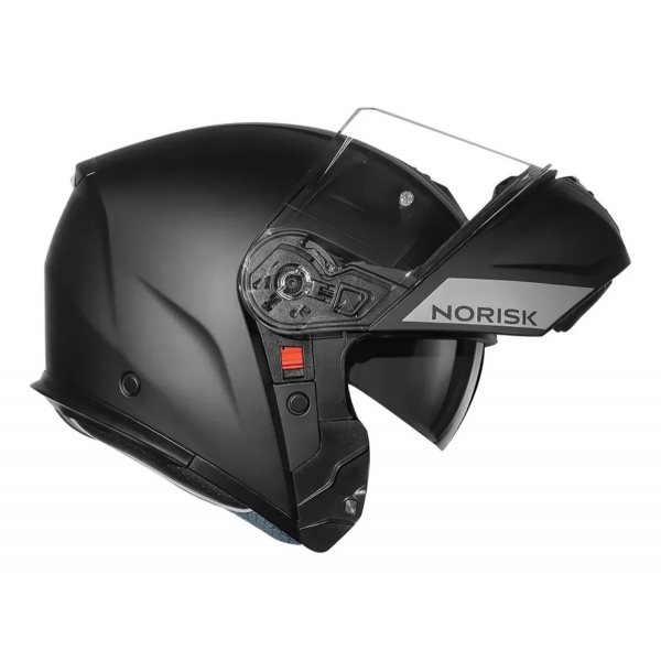 Capacete Moto Robocop Escamoteável Norisk Vortex Preto Fosco Articulado C/ Óculos Masculino Feminino