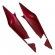 Rabeta Tampa Lateral Moto Xre 300 Xre300 Vermelha 2012 Carenagem Vermelho Candy Bromeria