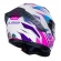 Capacete Moto LS2 FF358 Pro Classic Draze Airline Branco Roxo Rosa C/ Spoiler Masculino Feminino