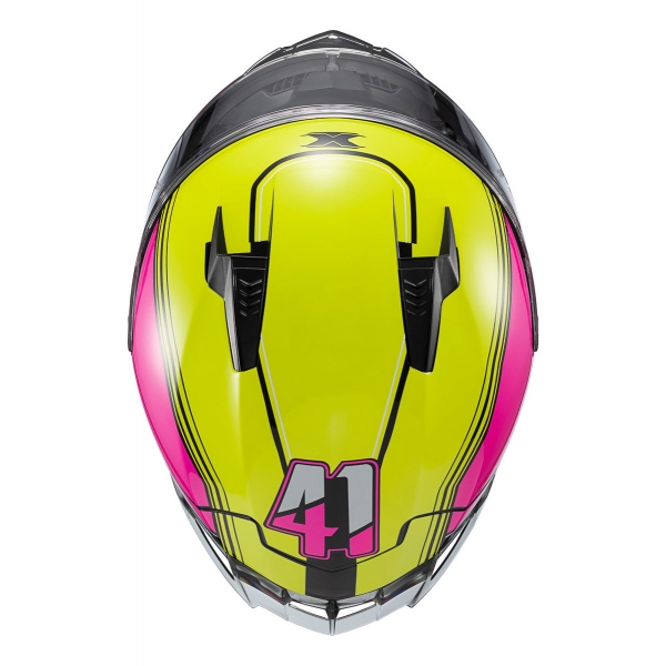Capacete Moto Gp Esportivo Texx Raptor Hornet C/ Spoiler + Viseira Extra Masculino Feminino - Rosa