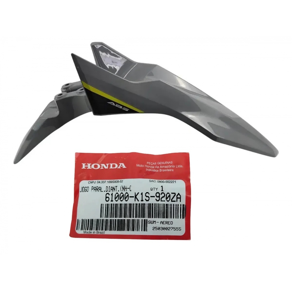 Paralama Dianteiro Moto Nxr Bros 160 Abs 2025 2026 Cinza Original Honda 61000K1S920ZA
