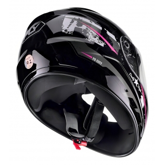Capacete Moto Fechado Fly F-9 F9 City Masculino Feminino Preto Rosa Vermelho C/ Selo Inmetro Lançamento