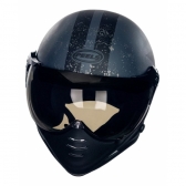 Capacete Moto Custom Peels F21 F-21 Us Army Tank Militar Aviador C/ 2 Viseiras Queixeira Removível - Chumbo Fosco