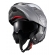 Capacete Moto Articulado Robocop Texx Kratos Classic Solid Escamoteável C/ Óculos - Cinza Fosco