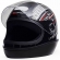 Capacete Moto Taurus San Marino Formula 1R Grafic Branco Preto Viseira 2mm Masculino Feminino - Preto