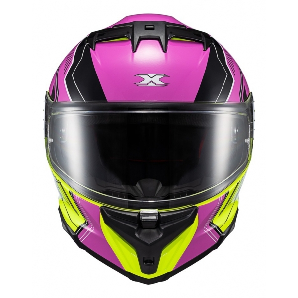 Capacete Moto Feminino Texx Kaiman Teaser Rosa Preto C/ Óculos Sol Interno E Narigueira Lançamento