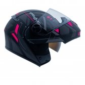 Capacete Feminino Moto Robocop Articulado Peels Urban U-Rb2 Dynamic Escamoteável C/ Óculos Interno