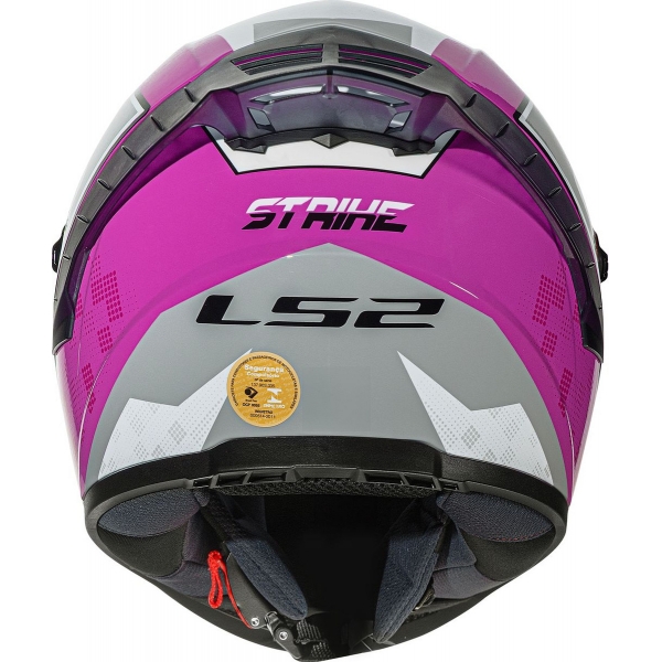 Capacete Moto LS2 FF358 Pro Classsic Striker Rosa Esportivo C/ Spoiler Masculino Feminino Lançamento