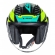 Capacete Moto Aberto Ls2 Of616 S Airflow II Draze Preto Amarelo C/ Spoiler Masculino Feminino