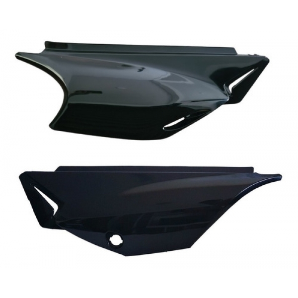 Par De Tampa Lateral Moto Xtz 250 Lander Xtz 250 X Até 2018 Carenagem Mod Original Preta