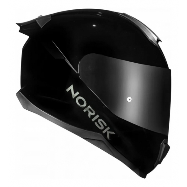 Capacete Norisk Razor Black Edition Preto Brilho C/ Aerofólio + Viseira Fumê Masculino Feminino
