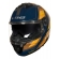 Capacete Moto Fechado Ls2 Ff808 Stream 2 Vintage Azul Laranja Esportivo C/ Óculos Masculino Feminino