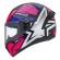 Capacete Moto Feminino Esportivo Peels Spike 1St Ls Star 2 Preto Rosa C/ Selo Inmetro - Brilho