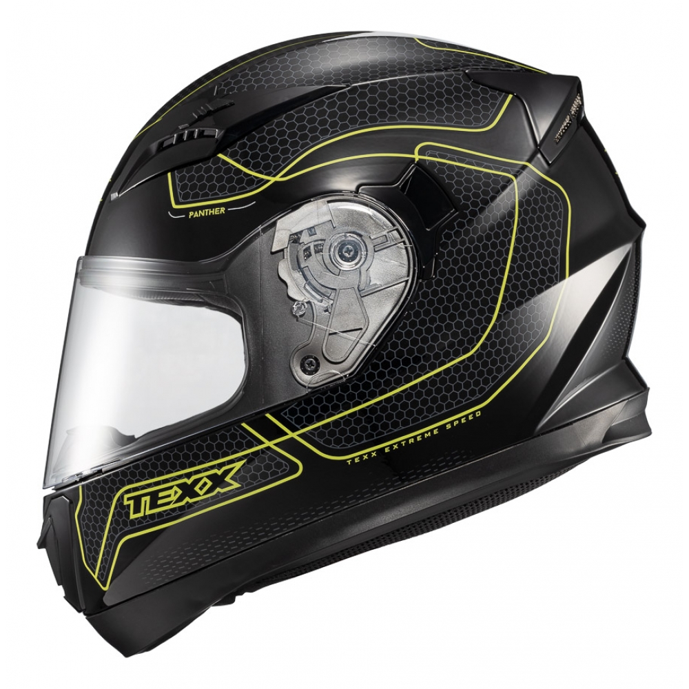 Capacete Moto Esportivo Texx Strike Ls Panther 2 Masculino Feminino Promoção Lançamento - Verde Preto