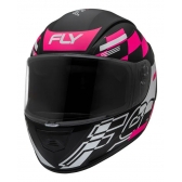 Capacete Moto Feminino Fechado Fly F-9 F9 Aero Preto Rosa C/ Selo Inmetro Lançamento