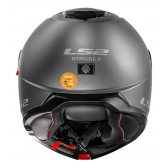 Capacete Moto Robocop Articulado LS2 FF908 Strobe 2 Monocolor Escamoteável C/ Óculos - Titanium Cinza Fosco