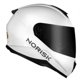 Capacete Norisk Razor Limited Edition Branco Brilho C/ Aerofólio + Viseira Fumê Masculino Feminino
