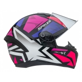 Capacete Moto Feminino Esportivo Peels Spike 1St Ls Star 2 Preto Rosa C/ Selo Inmetro - Brilho