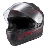 Capacete Moto Esportivo Texx Strike Ls Panther 2 Masculino Feminino Promoção Lançamento - Preto Fosco Vermelho