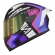 Capacete Moto Norisk Flow Vizion Preto Roxo Rosa C/ Spoiler + Viseira Extra Feminino Masculino