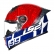 Capacete Moto LS2 FF358 Pro Classsic Tiempo Azul Vermelho C/ Spoiler Masculino Feminino Lançamento