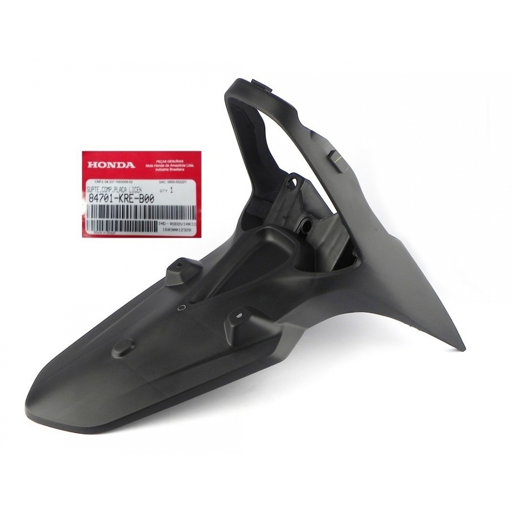 Paralama Suporte Placa Traseiro Moto Nxr Bros 150 2009 2010 2011 2012 Original Honda