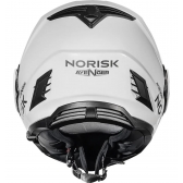 Capacete Moto Robocop Norisk Avenger Articulado 180 Graus C/ Óculos Interno Lançamento - Branco Brilho