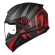 Capacete Moto Fechado Norisk Razor Full Preto Fosco Vermelho Masculino Feminino Esportivo Lançamento