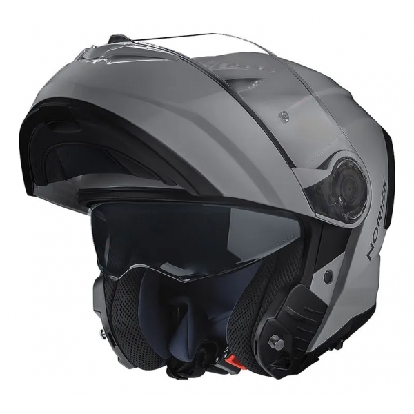Capacete Moto Robocop Articulado Norisk Force 2 Nardo Grey Escamoteável C/ Óculos E Selo Inmetro