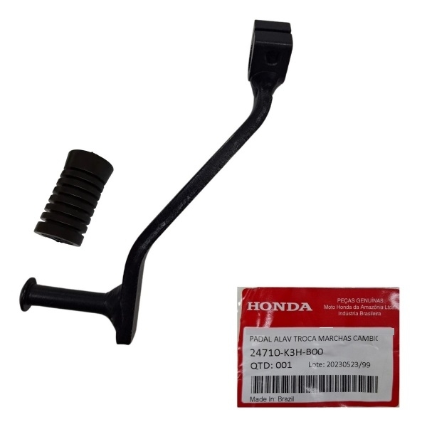 Pedal Câmbio Marcha Moto Sahara 300 2024 2025 2026 2027 C/ Borracha Original Honda 24710K3HB00