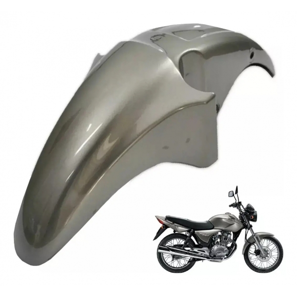 Paralama Dianteiro Moto Titan 150 Sport Prata Cinza Chumbo 2008 Modelo Original Pro Tork
