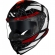 Capacete Moto Norisk Strada 2 Evoque Branco Preto Vermelho Esportivo C/ Aerofólio e Óculos Interno