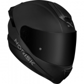 Capacete Moto Norisk Razor Black Edition Monocolor Preto Fosco C/ Viseira Fumê Masculino Feminino
