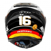 Capacete Moto Robocop Articulado Norisk Force 2 Grand Prix Bandeira Alemanha Escamoteável  C/ Óculos